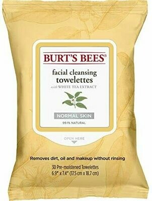 Burt's Bee Facial Cleansing Towelettes (30)