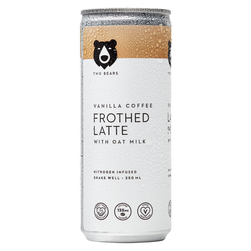 Two Bears Vanilla Coffee Frothed Latte 250ml