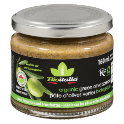 Bioitalia - Organic Green Olive Spread  160ml
