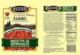 Alessi Farro Beets & Spinach  199g