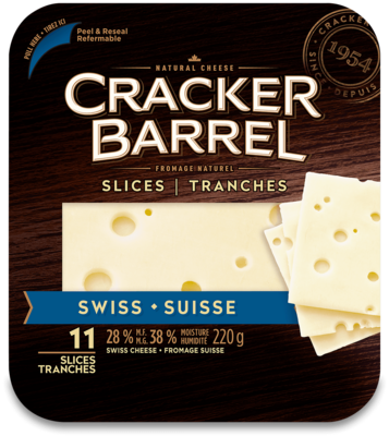 Cheese - Cracker Barrel Natural Swiss Slices