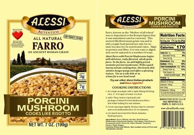 Alessi - FARRO Porcini Mushroom