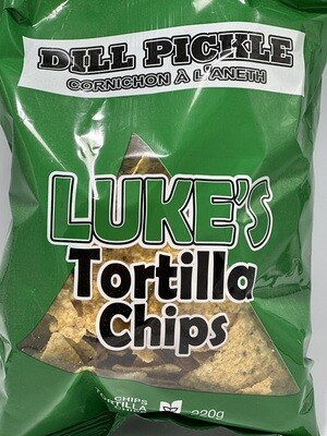 Lukes Tortilla Chips - Dill Pickle  220g