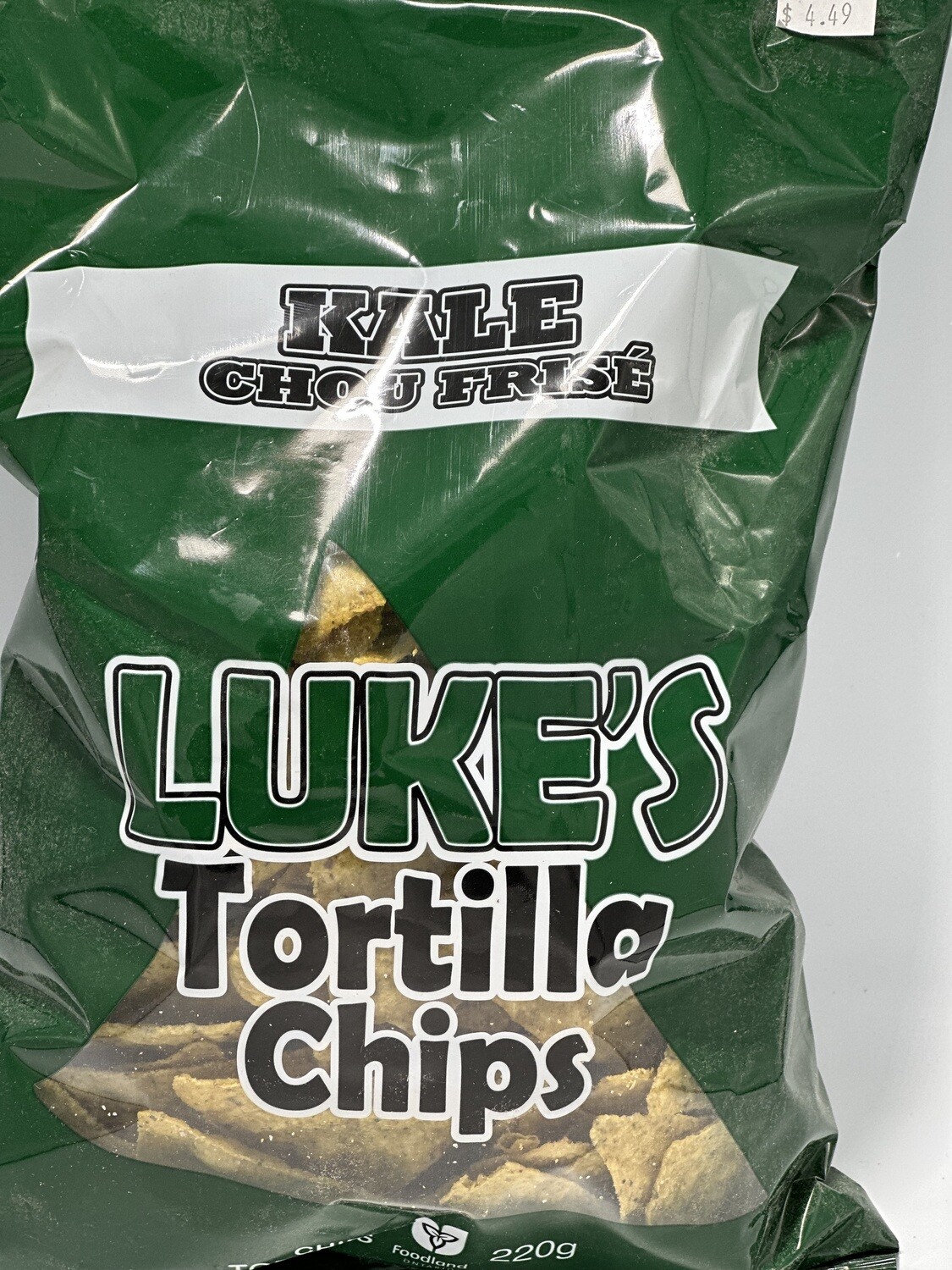 Lukes Tortilla Chips - Kale  220g