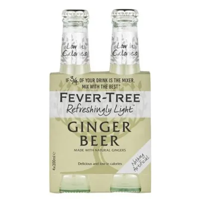 Fever Tree - Light Ginger Beer  4pk.