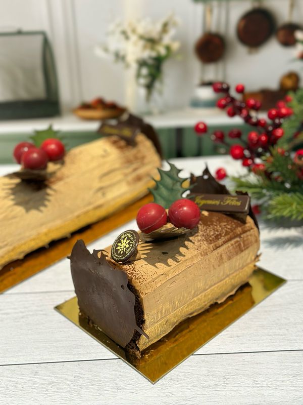 Bûche chocolatée