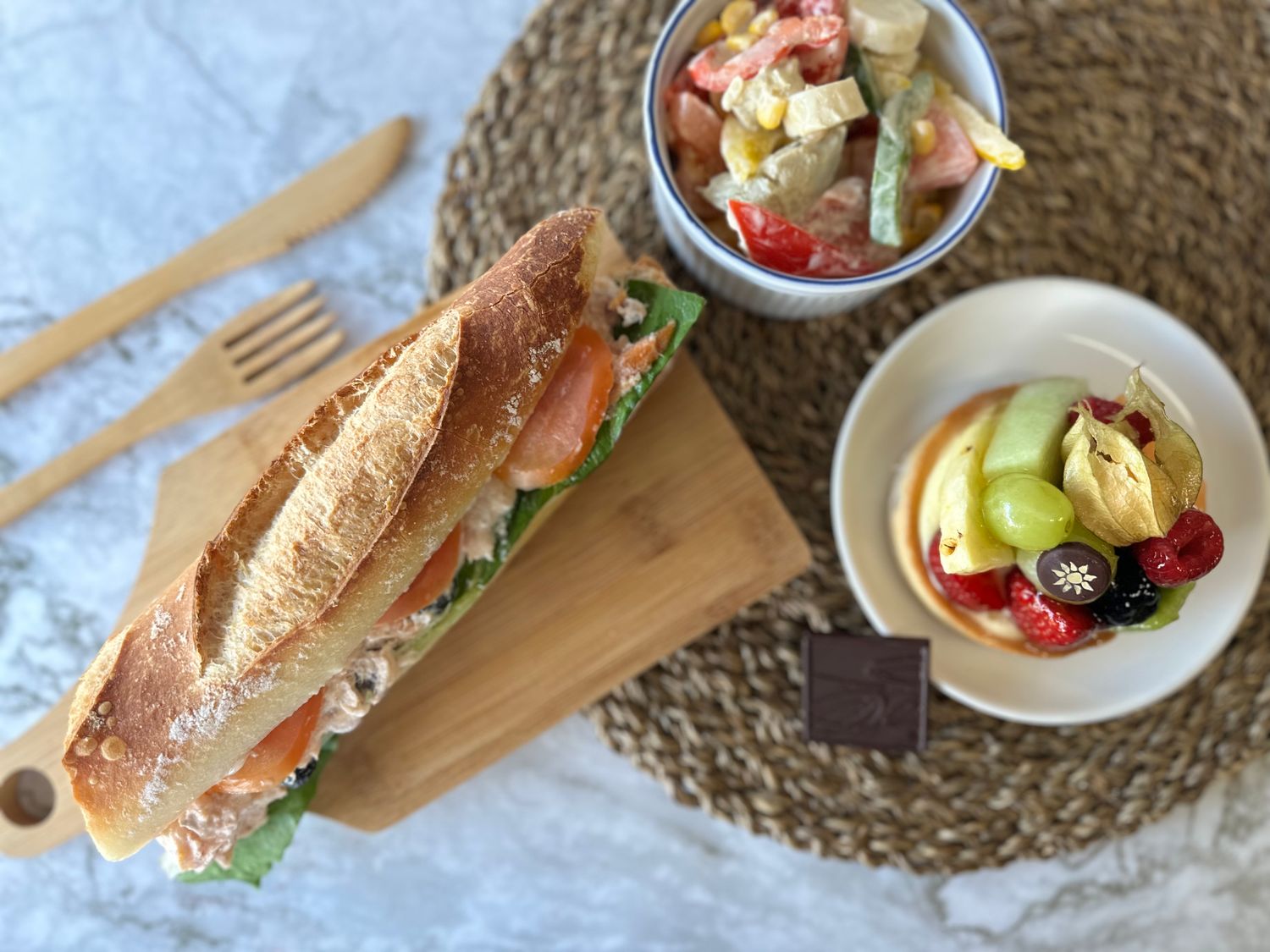 Saumon et olives noires