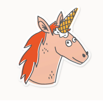 Alisa Wismer Unicorn Sticker