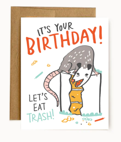 Alisa Wismer Birthday Possum Card 
