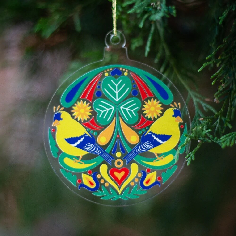 Goldfinch Ornament -  Philly Christmas Ornament by Exit343 Design 