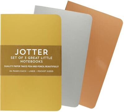 Foil Jotter Notebooks (Set of 3) by Peter Pauper Press