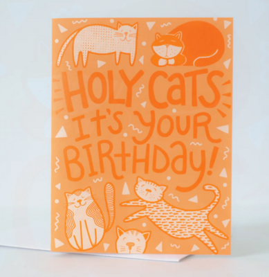 Holy Cats Birthday Card by Exit343Design