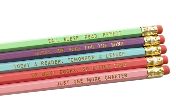 Fly Paper Products Book Lover Pencil Set for Readers