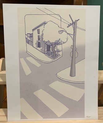 walk work print by Lou