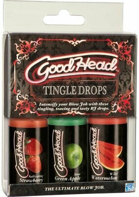Goodhead Tingle Drops Strawberry, Green Apple, Wild Watermelon