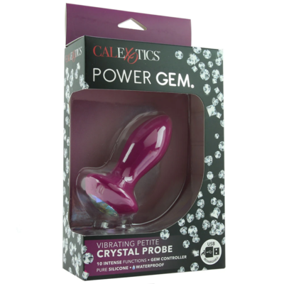 Power Gem Vibrating Petite Crystal Probe Purple