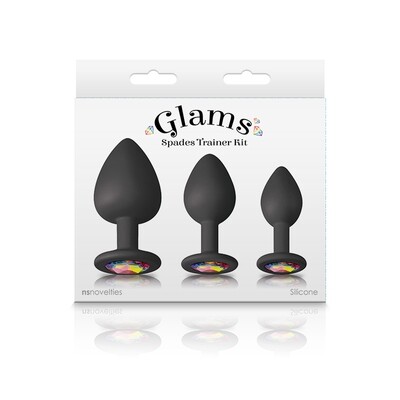 Glams Spades Anal Trainer Kit Black