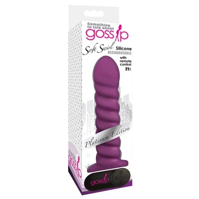 Gossip Soft Swirl Violet Silicone Rechargeable With Remote