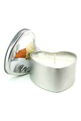 Edible Massage Oil Heart Candle 4.7oz Vanilla
