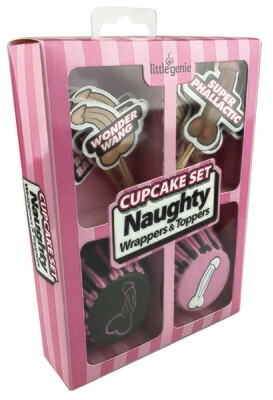 Cupcake Set Naughty Wrappers & Toppers Bachelorette