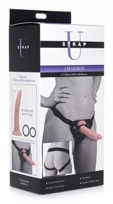 Charmed 7.5 Inch Silicone Dildo W/Harness
