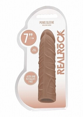 Realrock Penis Sleeve 7" Tan