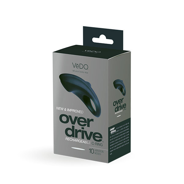 Vedo Overdrive Plus Rechargeable C-Ring Just Black