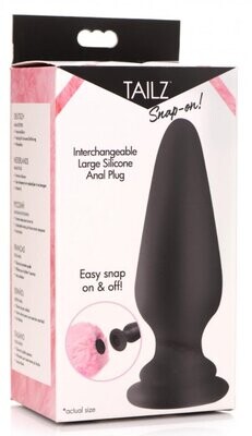 Interchangeable Silicone Anal Plug Large