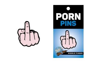 Porn Pins "Middle Finger" Enamel Pin