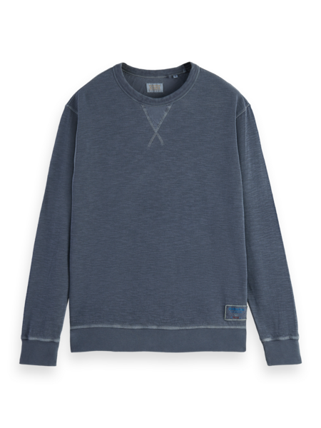 Scotch & Soda Garment Dyed Sweater Met Structuur
