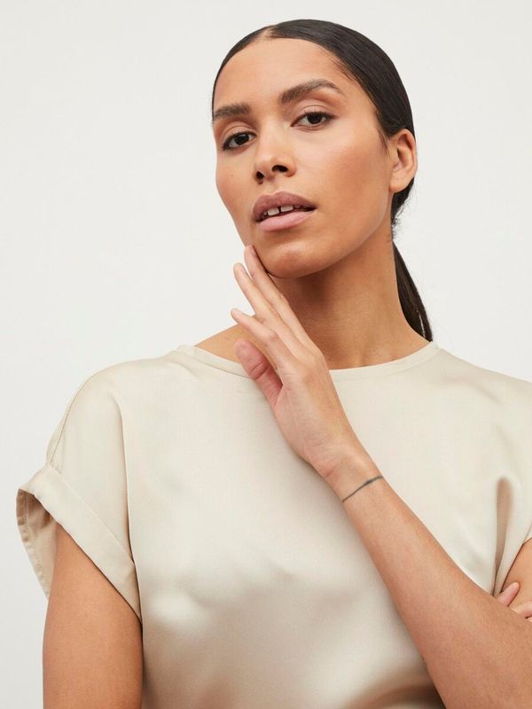 Vila Viellette S/S Satin Top