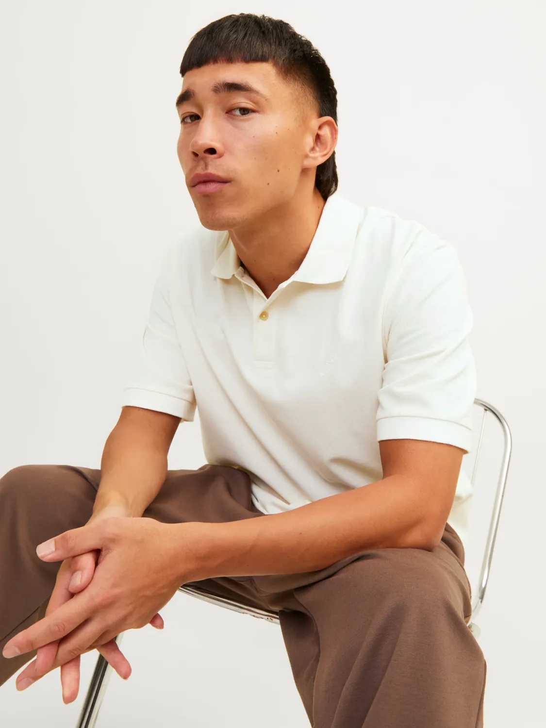 Jack &amp; Jones Effen Overhemd Kraag Polo Shirt