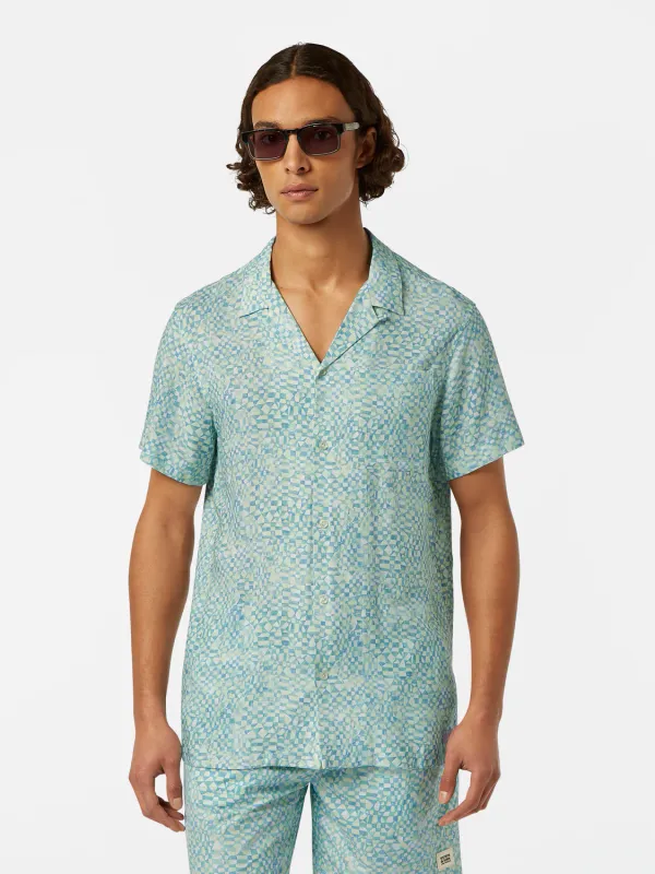 Scotch &amp; Soda Printed Short Sleeve Shirt