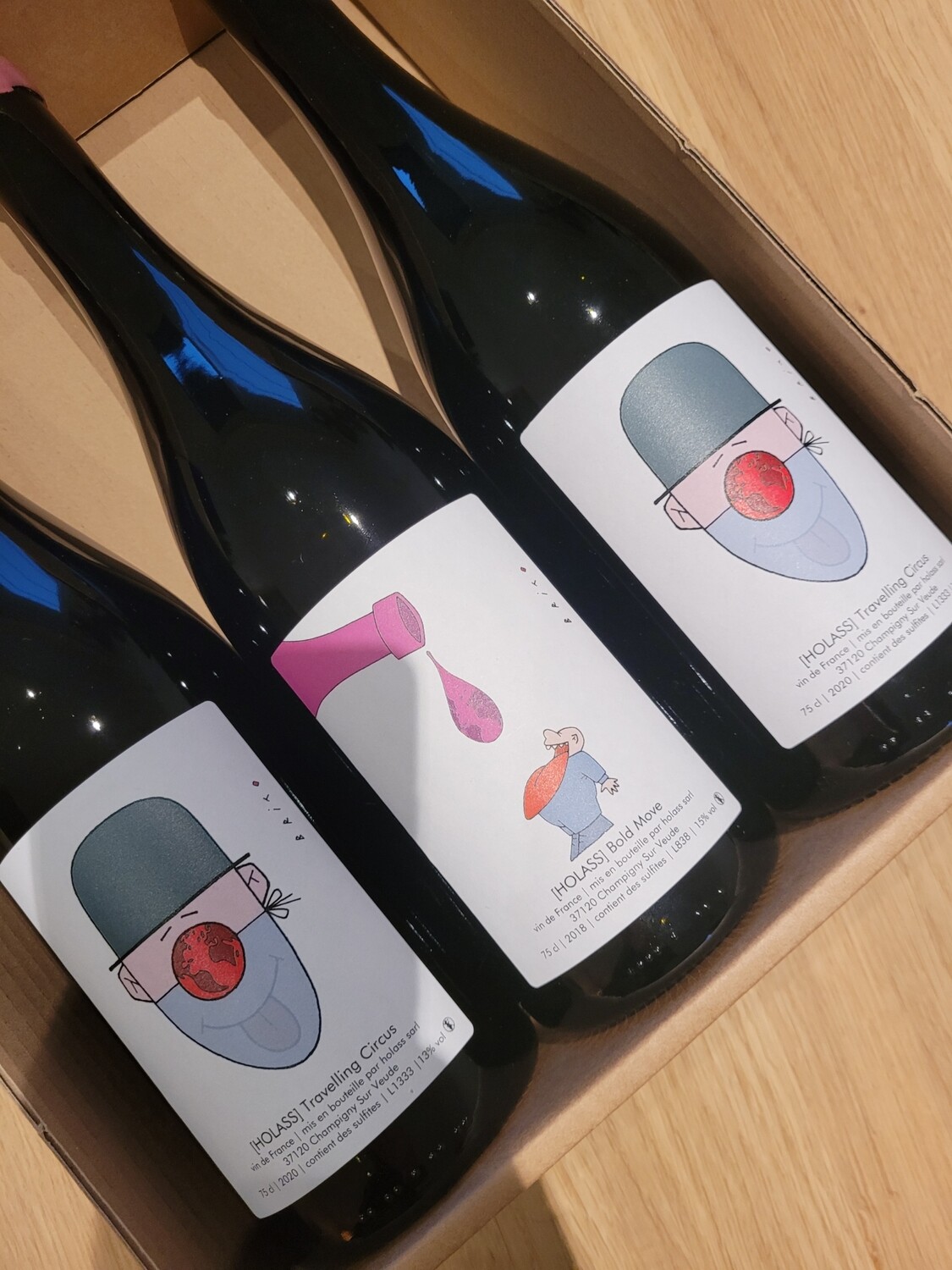 BOX [HOLASS] Vin de France "small collection" |  3 flessen
