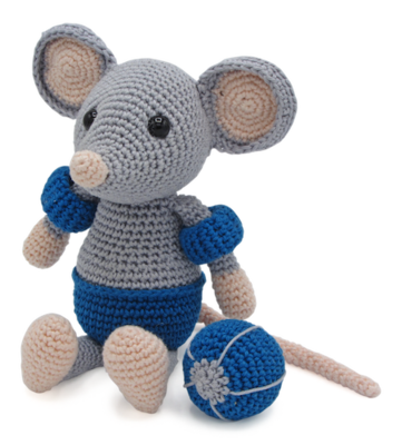 Amigurumi haakpakket Muis Eddy Amigurumi haakpakket Muis Eddy