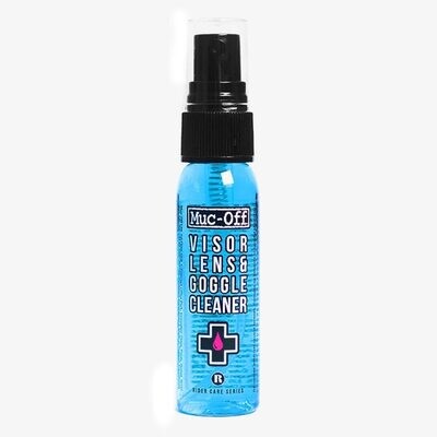 Helmet visor &amp; goggle cleaner