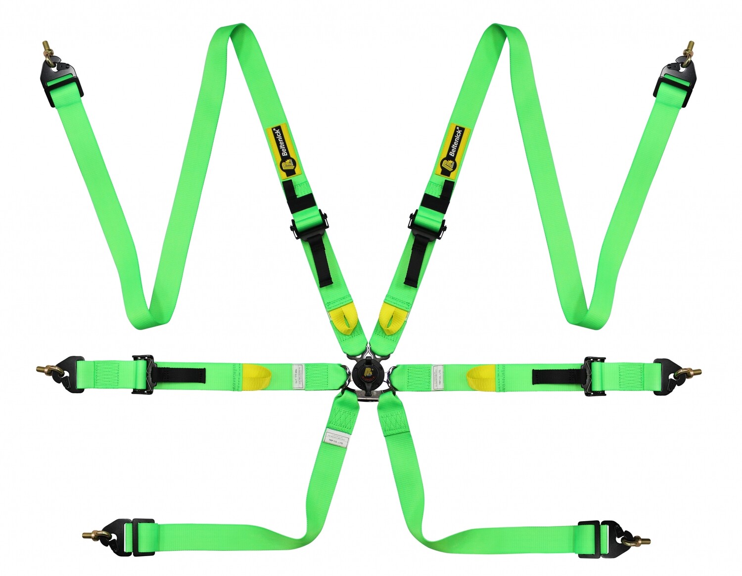Gordel FIA Neon Groen