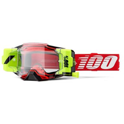 100% Crossbril Armega Forecast Red - Clear Lens