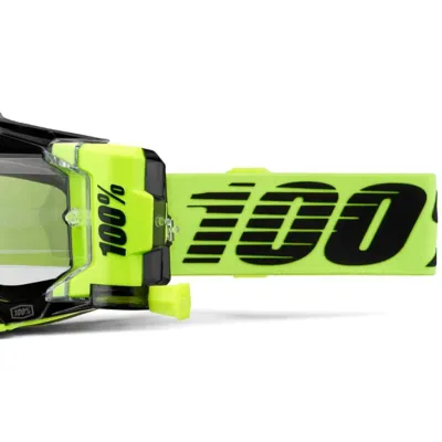 100% Crossbril Armega Forecast Neon Yellow - Clear lens