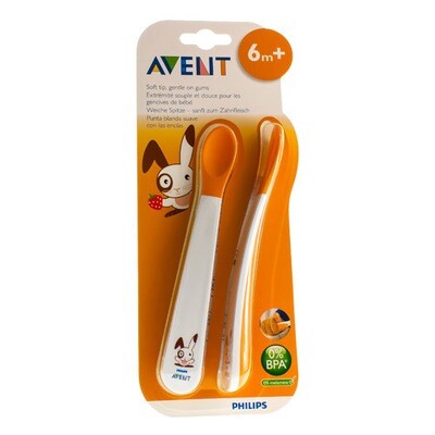 AVENT ZACHTE VOEDINGSLEPEL +6M 2 AVENT ZACHTE VOEDINGSLEPEL +6M 2
