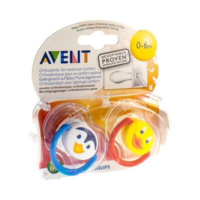 AVENT FOPSP DIERTJES SILICOON DUBBEL 0- 6M 2 AVENT FOPSP DIERTJES SILICOON DUBBEL 0- 6M 2