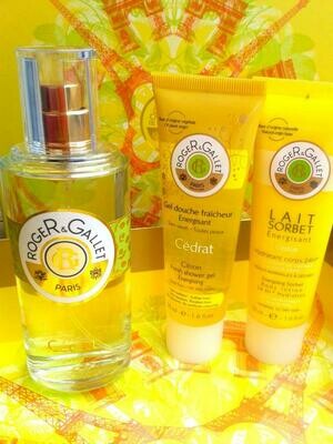ROGER&GALLET COFFRET NOEL CEDRAT 100ML+50ML+50ML ROGER&GALLET COFFRET NOEL CEDRAT 100ML+50ML+50ML