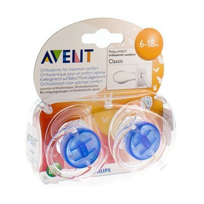 AVENT FOPSPEEN TRANSPARANT SILICONE +6M 2 AVENT FOPSPEEN TRANSPARANT SILICONE +6M 2