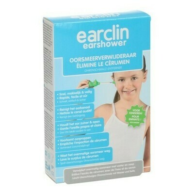 EARCLIN EARSHOWER KIND OORSMEER VERWIJDERAAR EARCLIN EARSHOWER KIND OORSMEER VERWIJDERAAR
