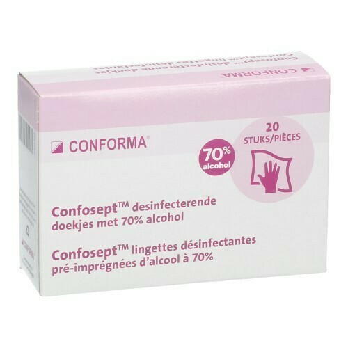 CONFOSEPT DOEKJES DESINFECT. ALCOHOL 70% 20 CONFOSEPT DOEKJES DESINFECT. ALCOHOL 70% 20