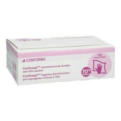 CONFOSEPT DESINFECT. DOEKJES 70% ALCOHOL 150 ACA CONFOSEPT DESINFECT. DOEKJES 70% ALCOHOL 150 ACA