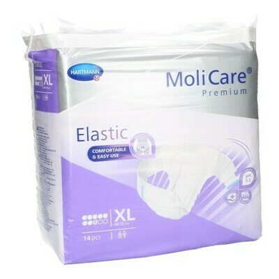 MOLICARE PREMIUM ELASTIC SUPER PLUS 8 DROPS XL 14 MOLICARE PREMIUM ELASTIC SUPER PLUS 8 DROPS XL 14
