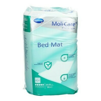 MOLICARE PREMIUM BED MAT 5 DROPS 60CMX90CM MOLICARE PREMIUM BED MAT 5 DROPS 60CMX90CM