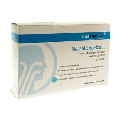 DOS MEDICAL NASAAL SPOELZOUT+XYLITOL ZAKJE 30X6,5G DOS MEDICAL NASAAL SPOELZOUT+XYLITOL ZAKJE 30X6,5G