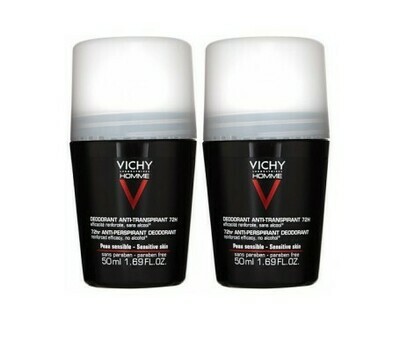 VICHY HOMME DEO A/TRANSP. 72U ROLLER DUO 2X50ML VICHY HOMME DEO A/TRANSP. 72U ROLLER DUO 2X50ML